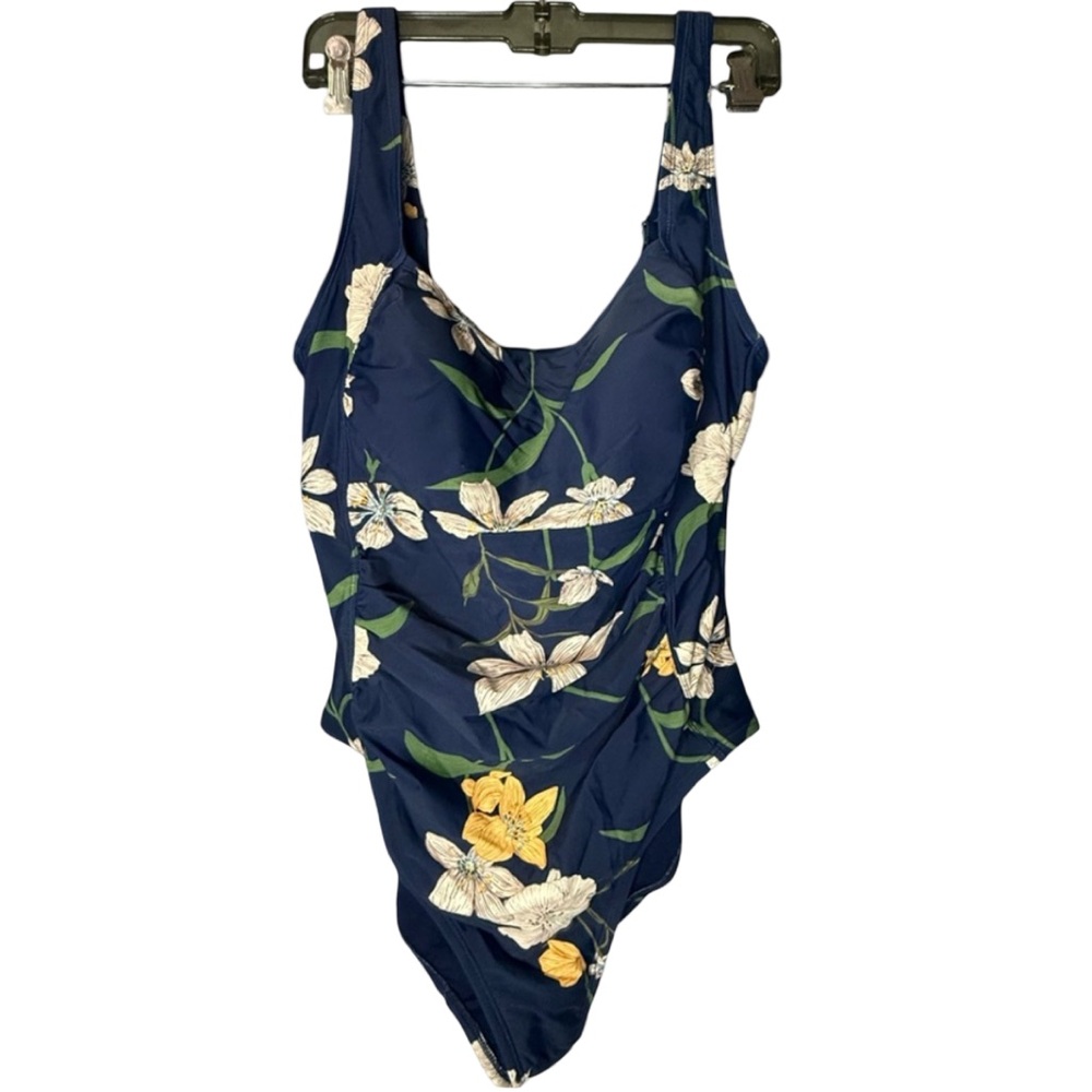 Floral Square Neck tummy control One Piece Swimsuit - Plus Sizes - Picture 4 of 5